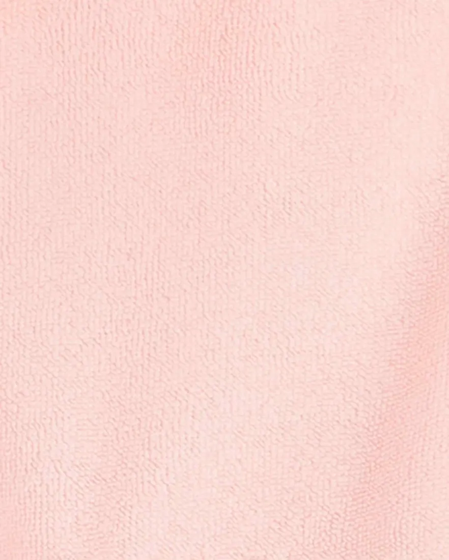 Outra vista de Roupão de banho bebê bichinho rosa