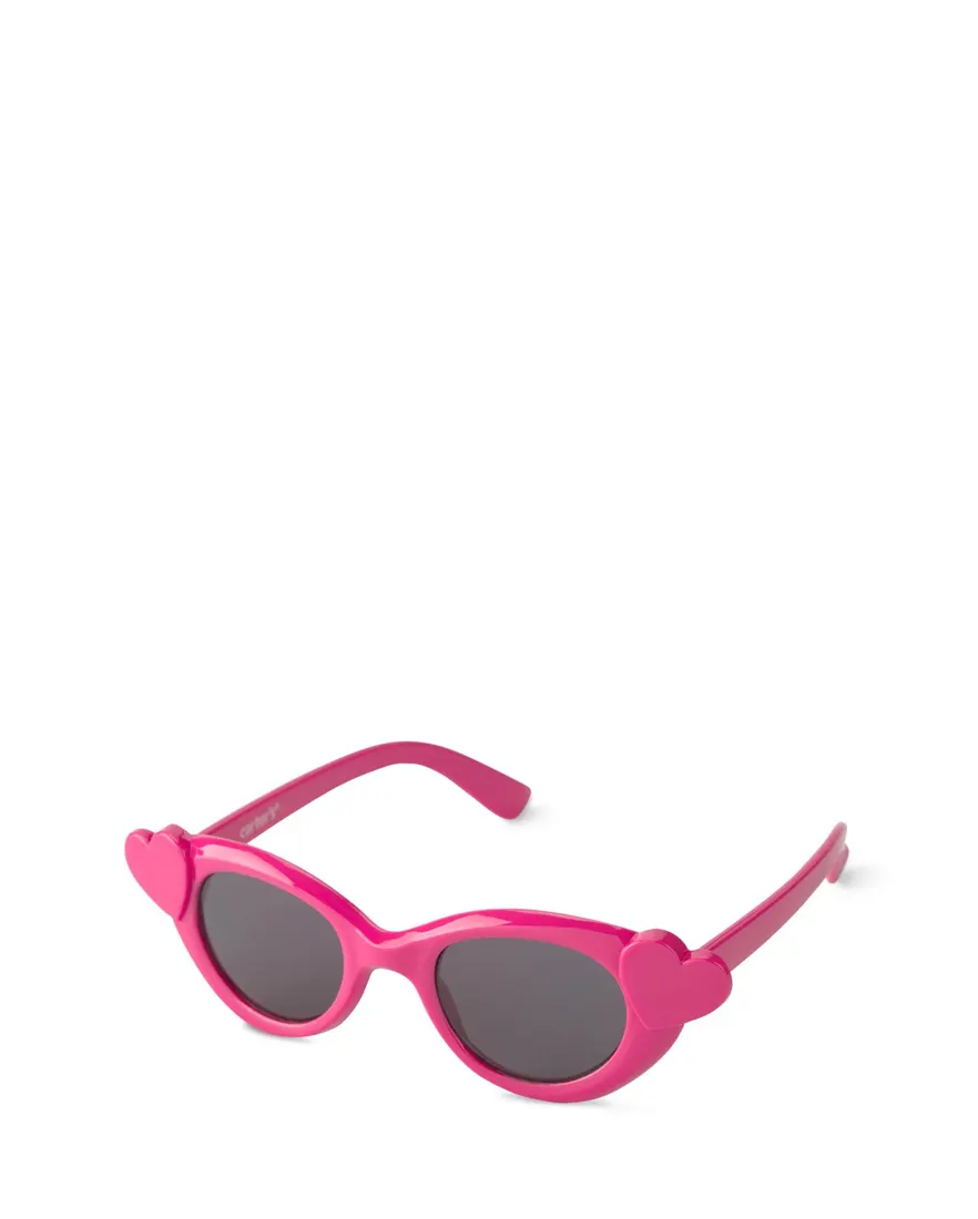 Óculos de sol infantil coração - rosa